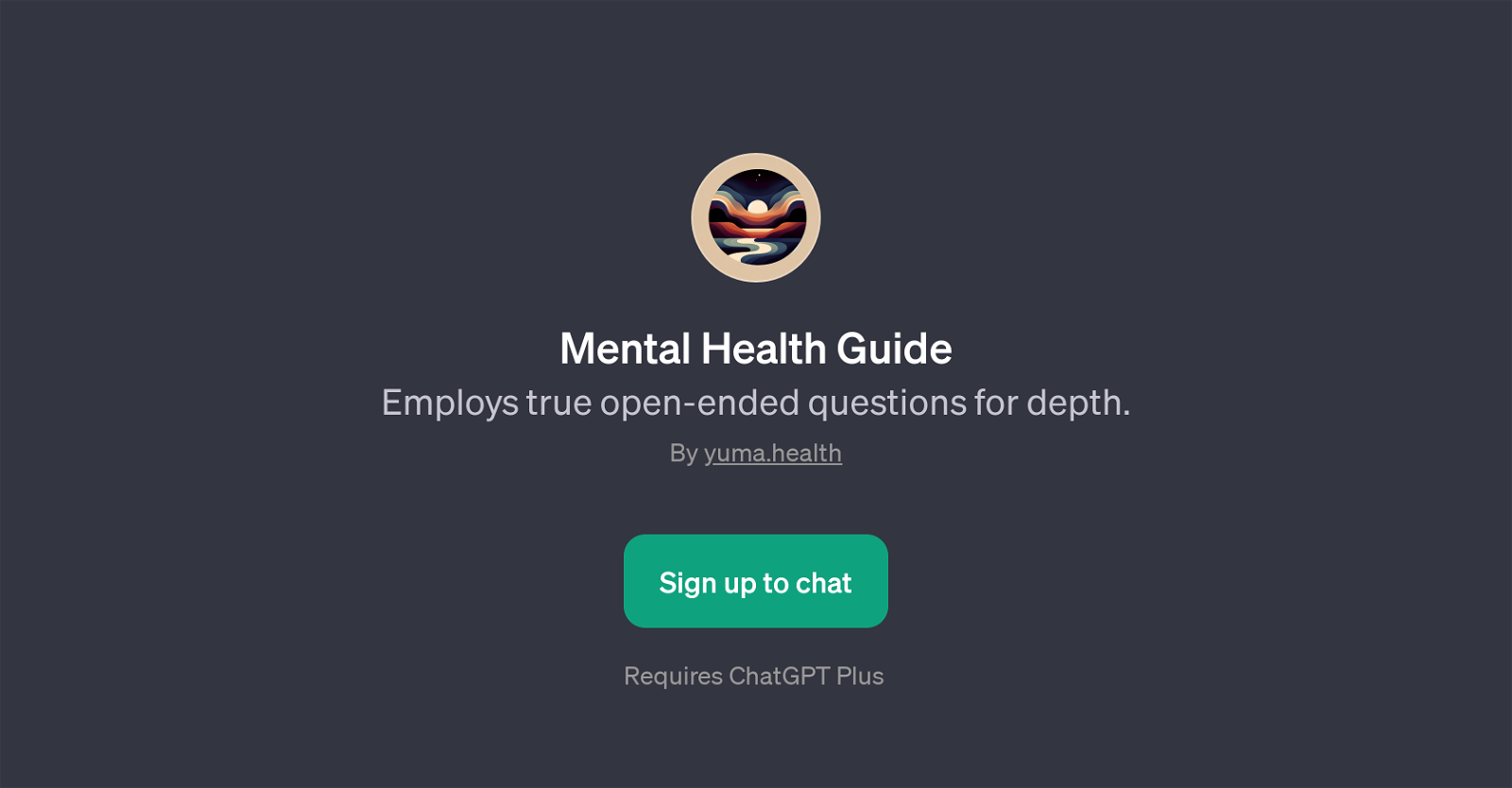 Mental Health Guide GPT website