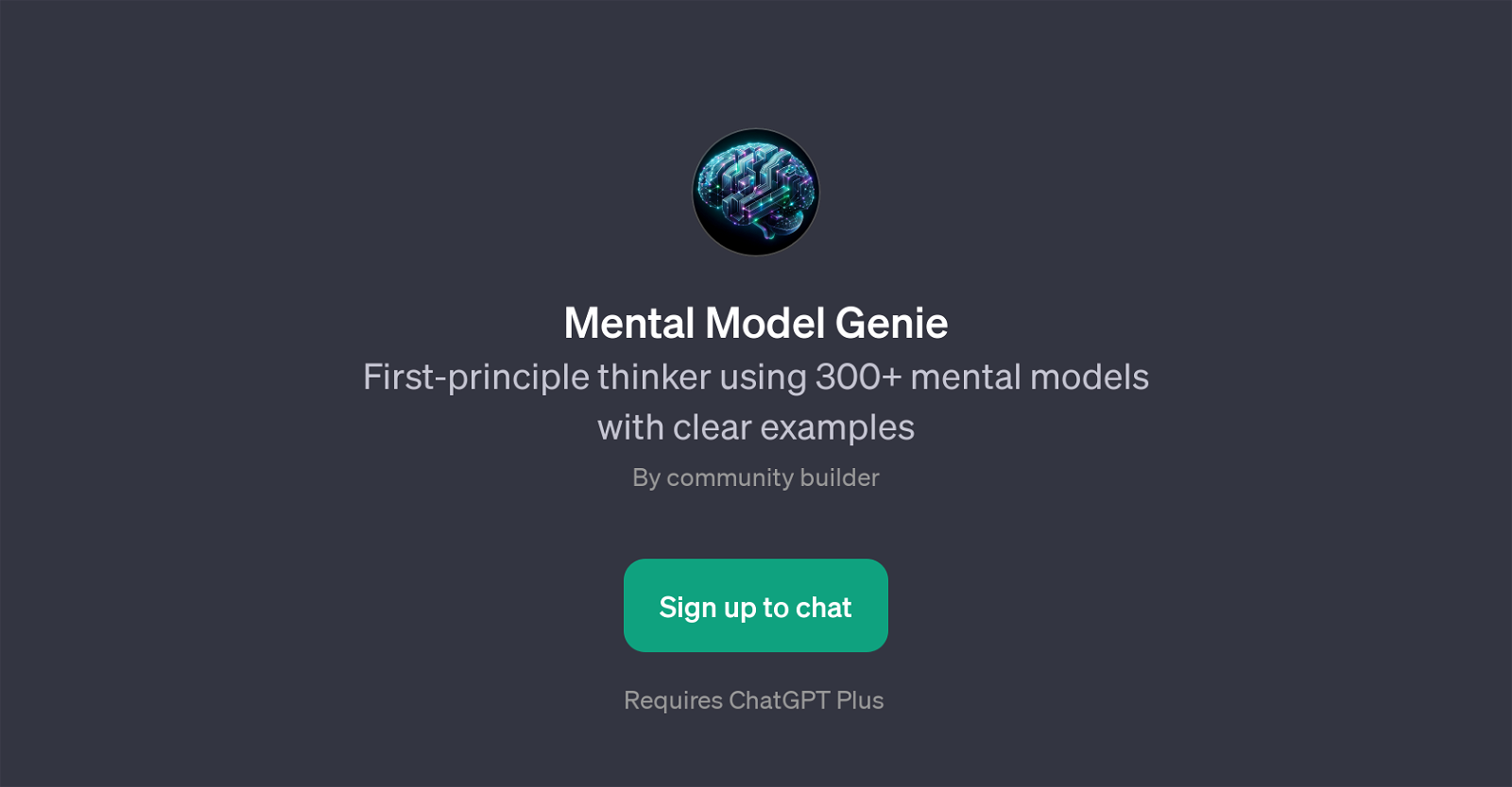 Mental Model Genie website