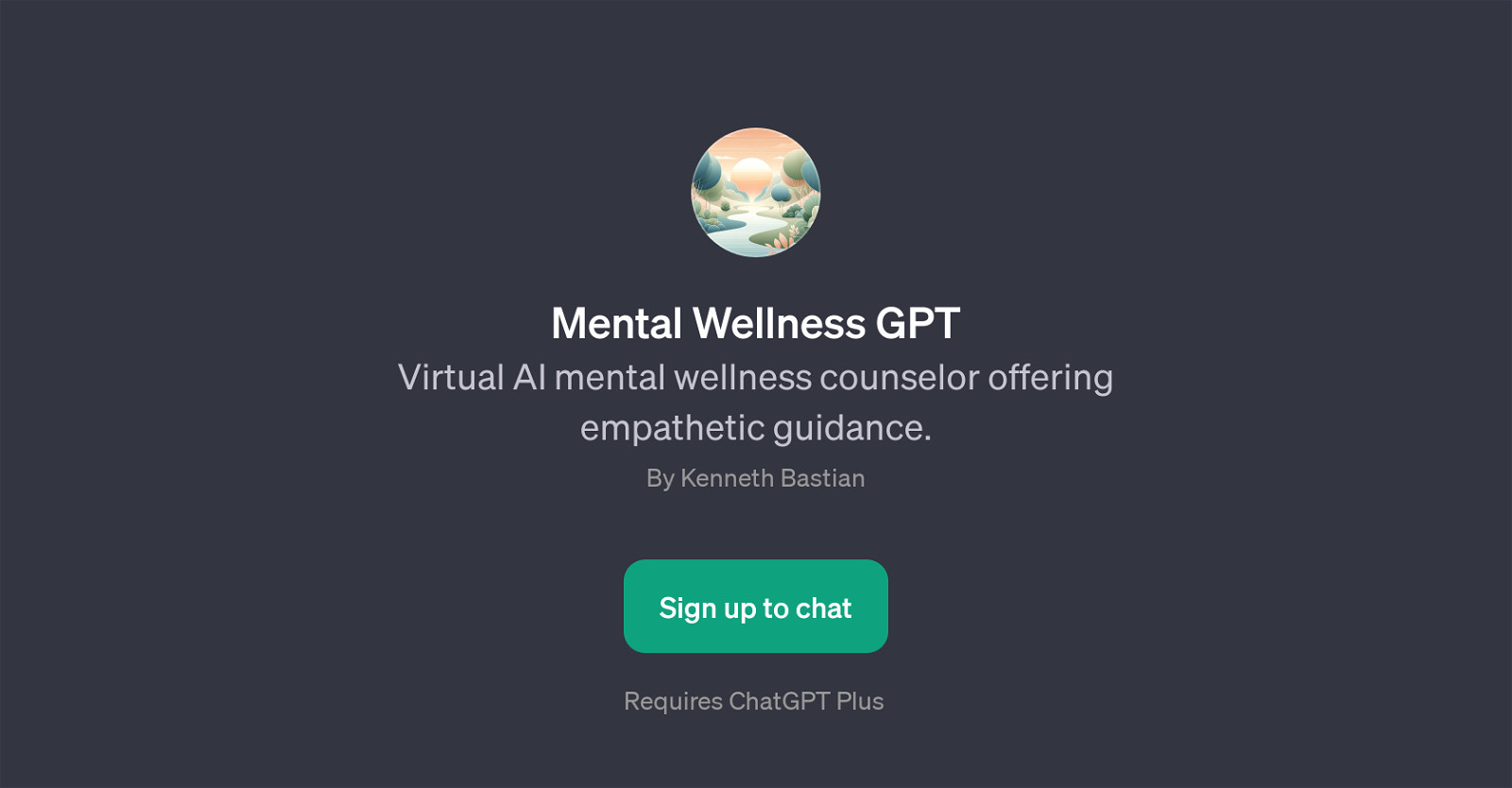 Mental Wellness GPT website