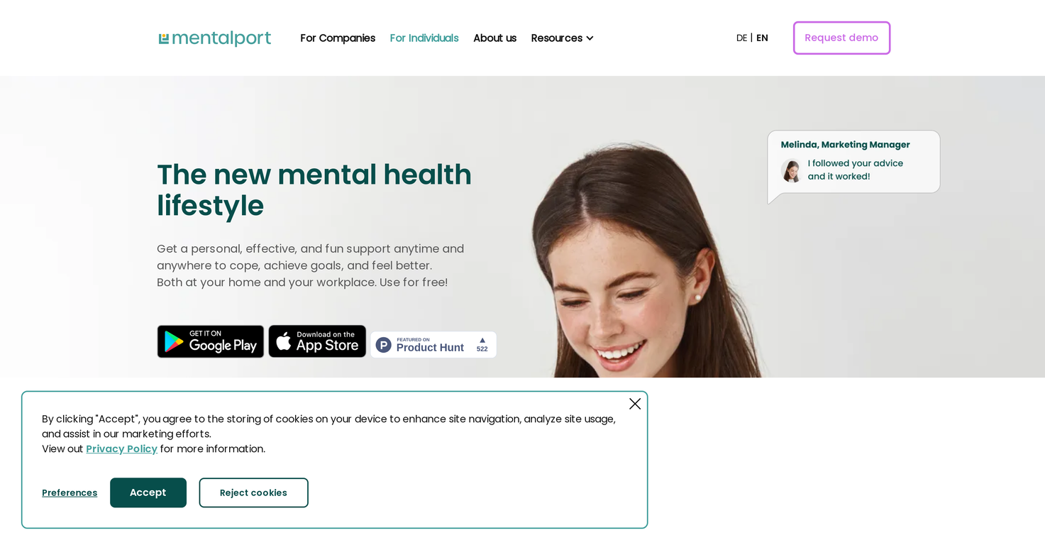 Mentalport website