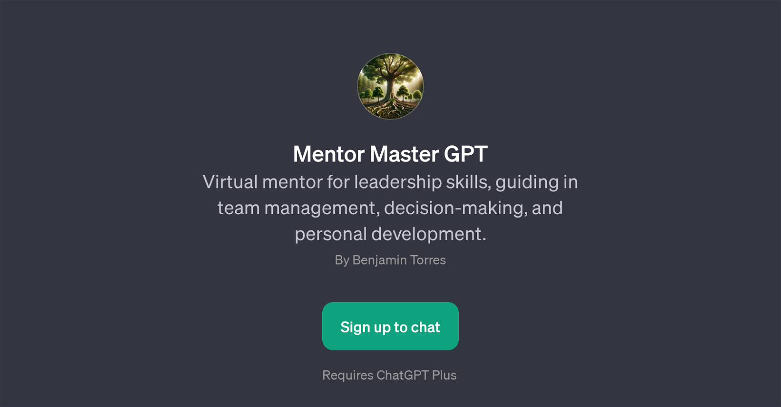 Mentor Master GPT website
