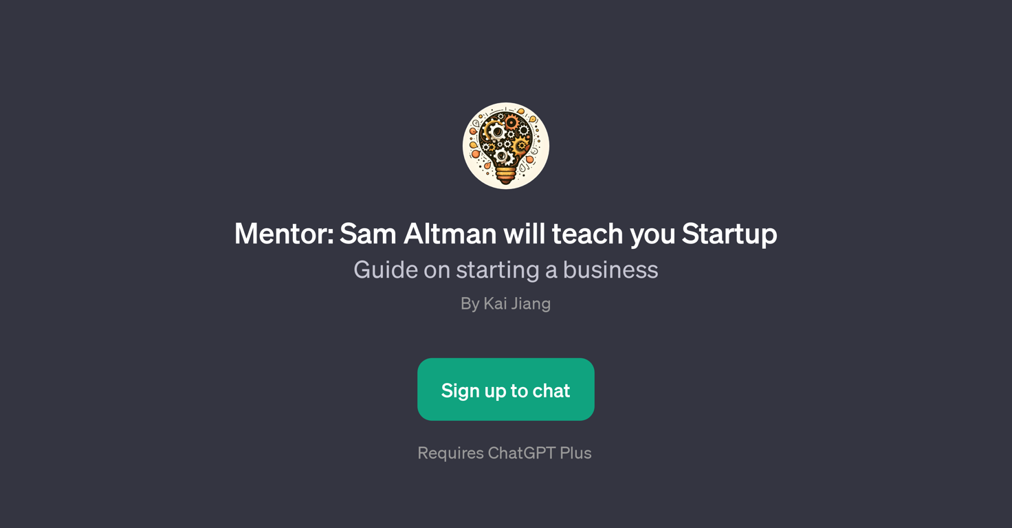 Mentor: Sam Altman will teach you Startup website