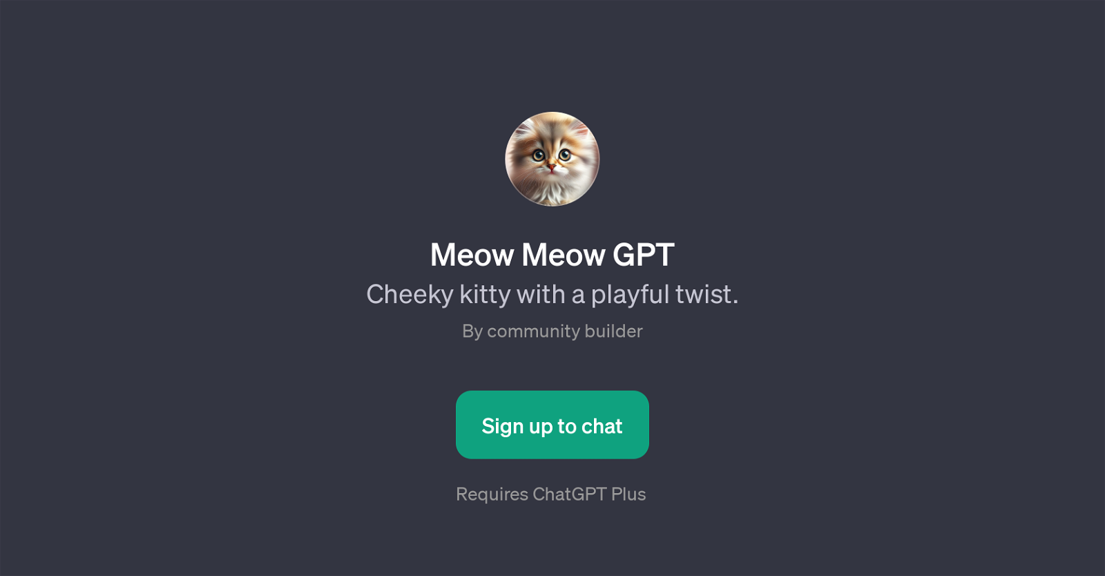 Meow Meow GPT website