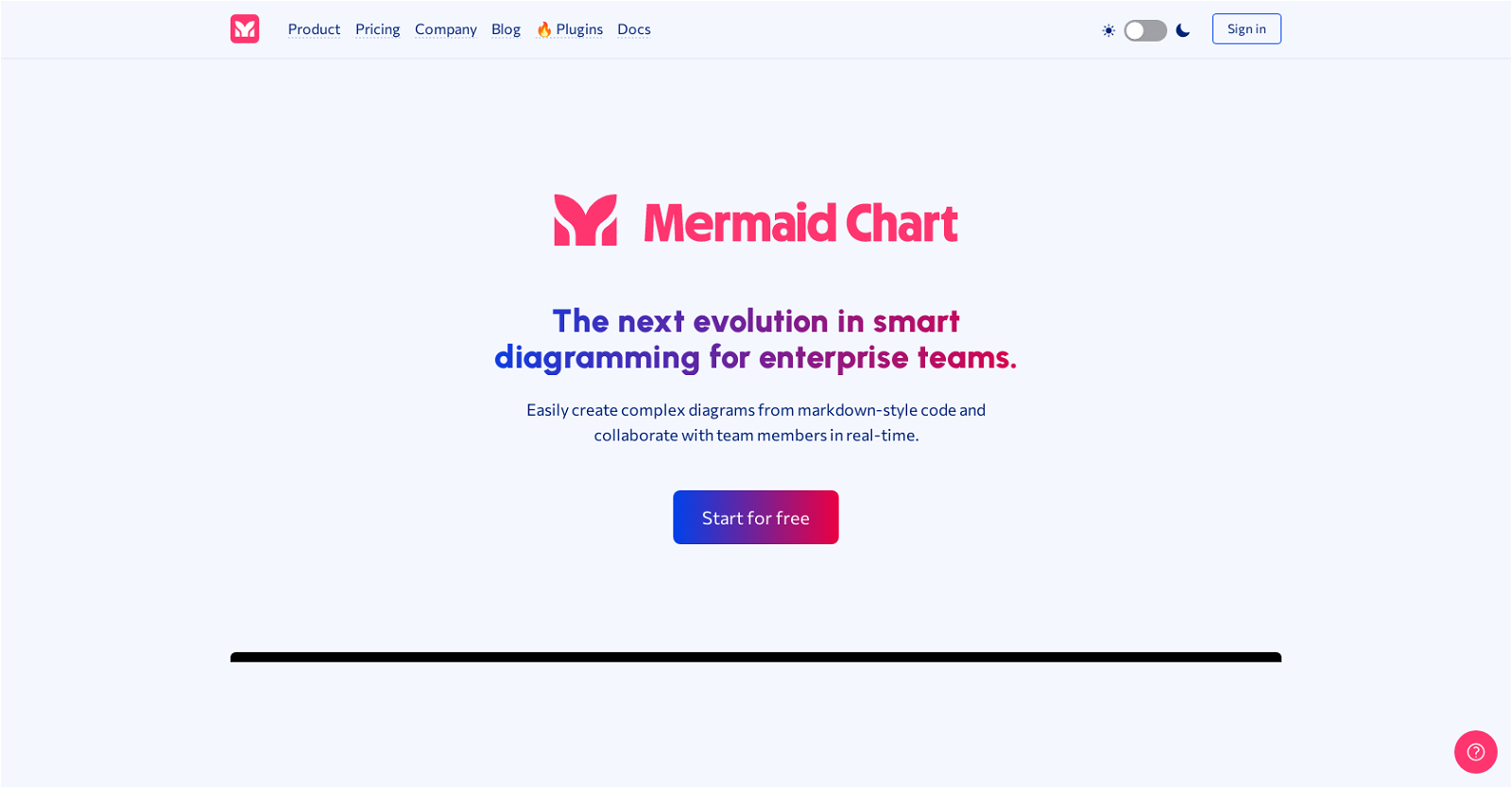 Mermaid Chart website