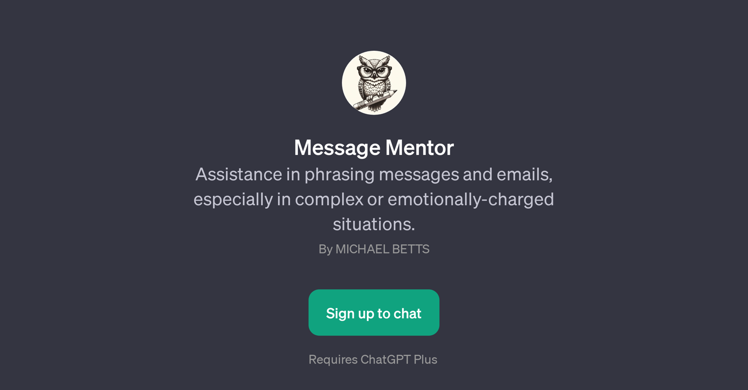 Message Mentor website