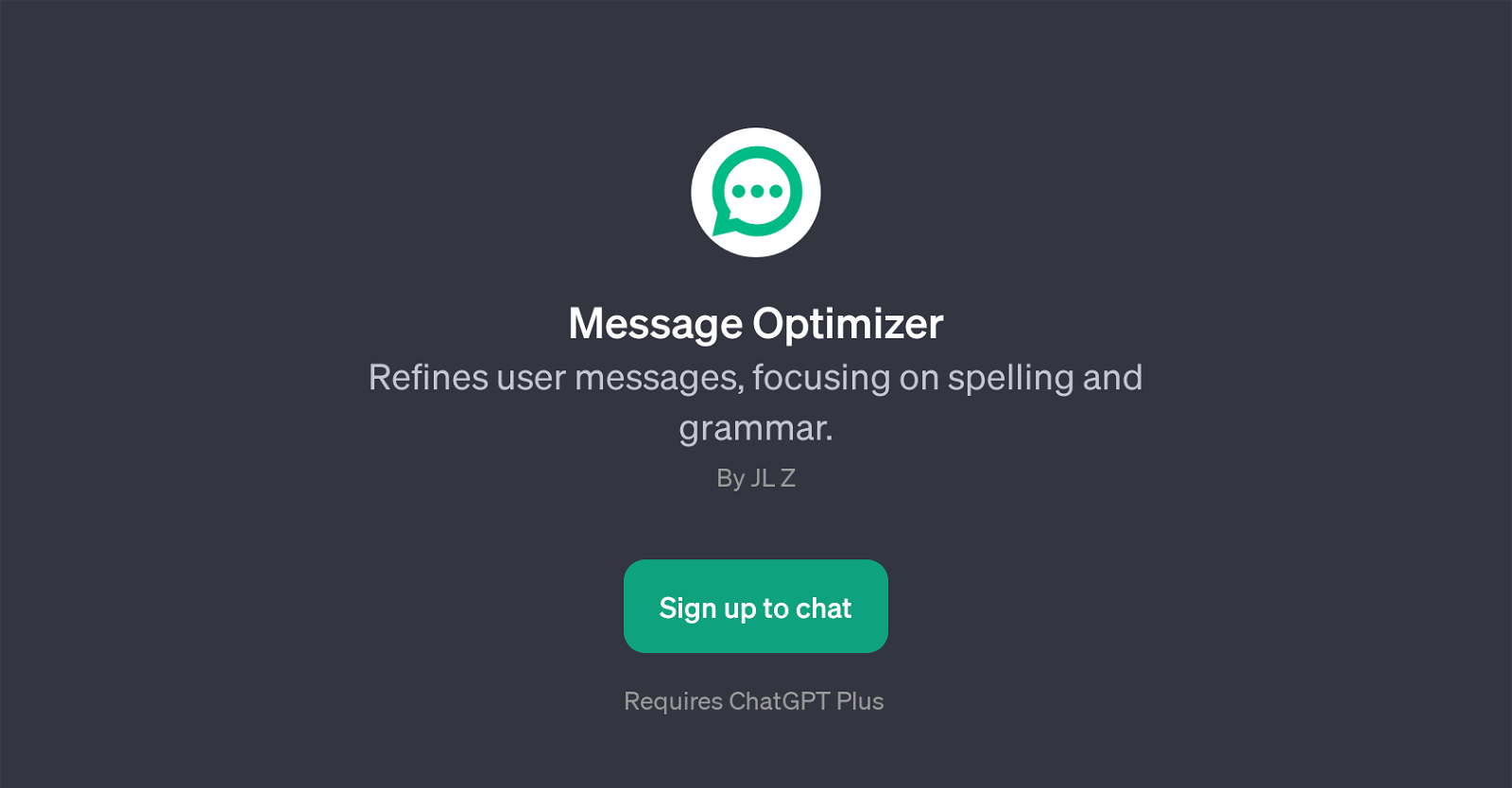 Message Optimizer website