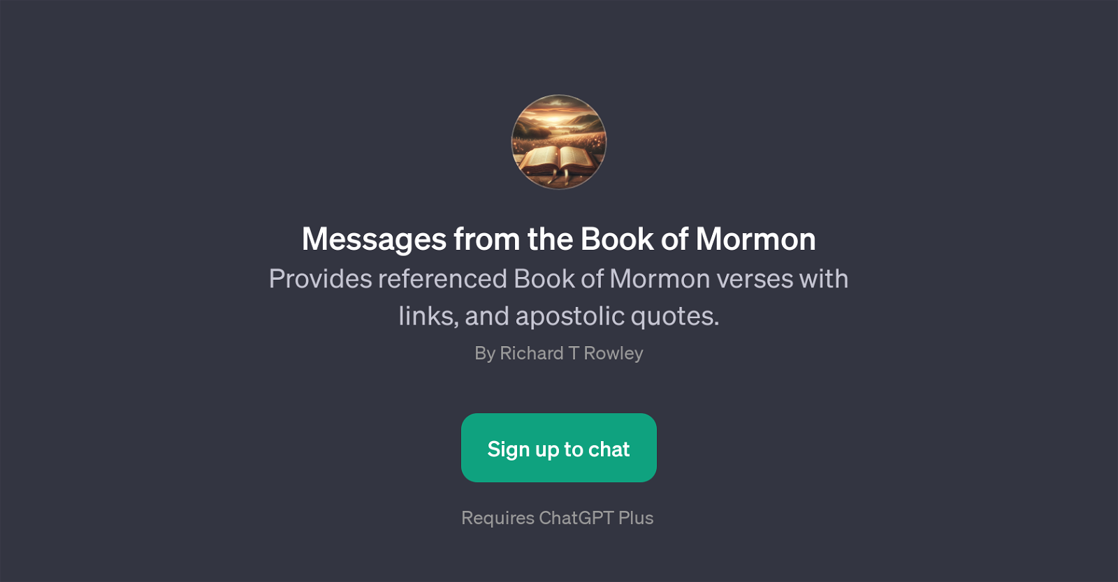 Messages from the Book of Mormon website