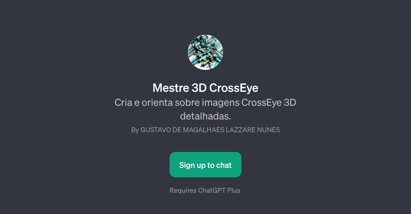 Mestre 3D CrossEye website
