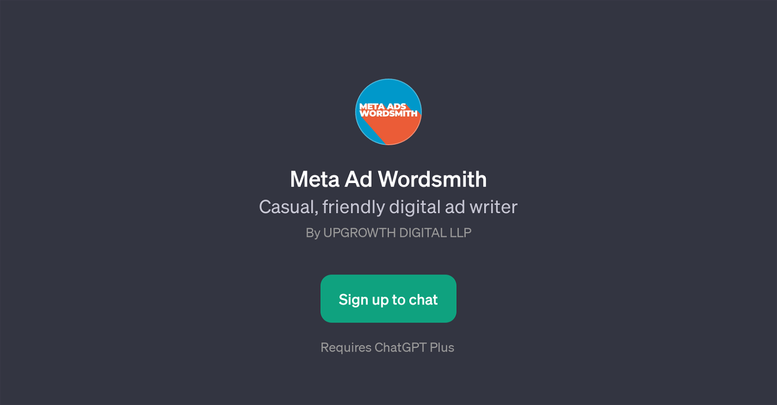 Meta Ad Wordsmith website