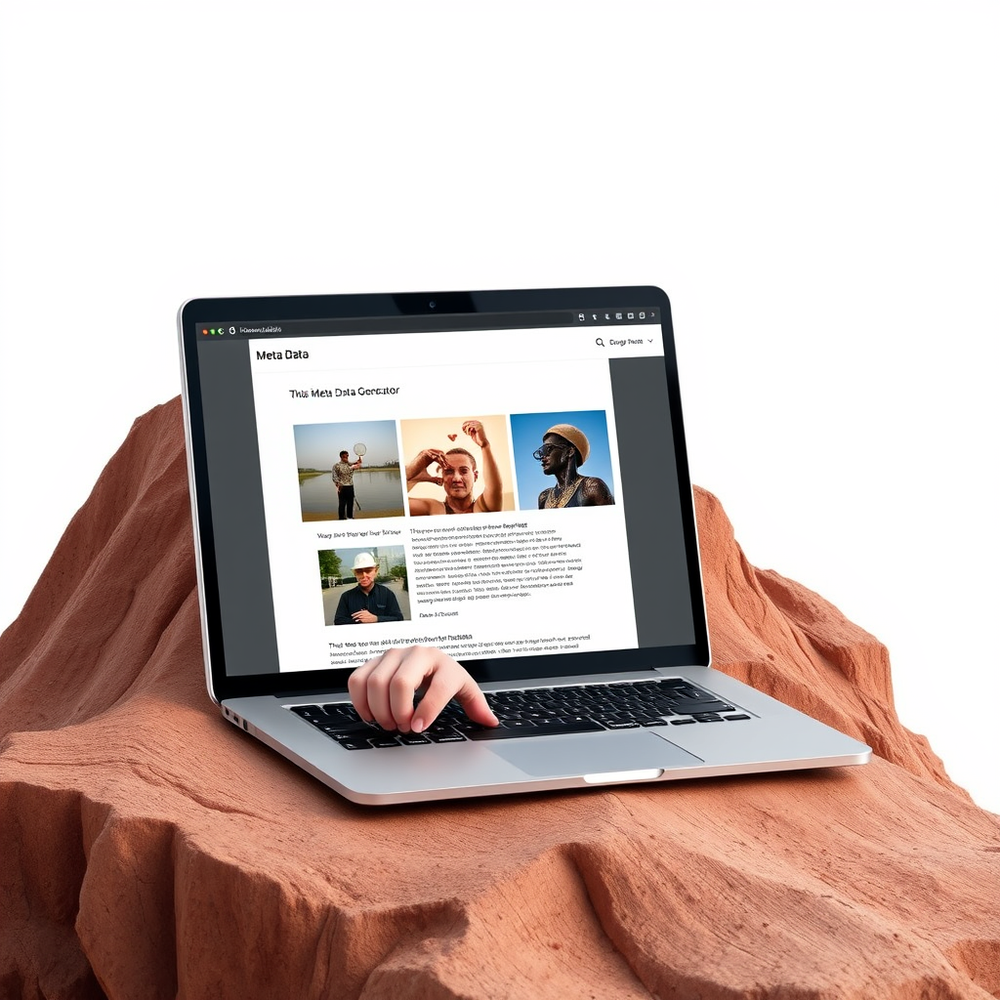 Meta Data Generator website