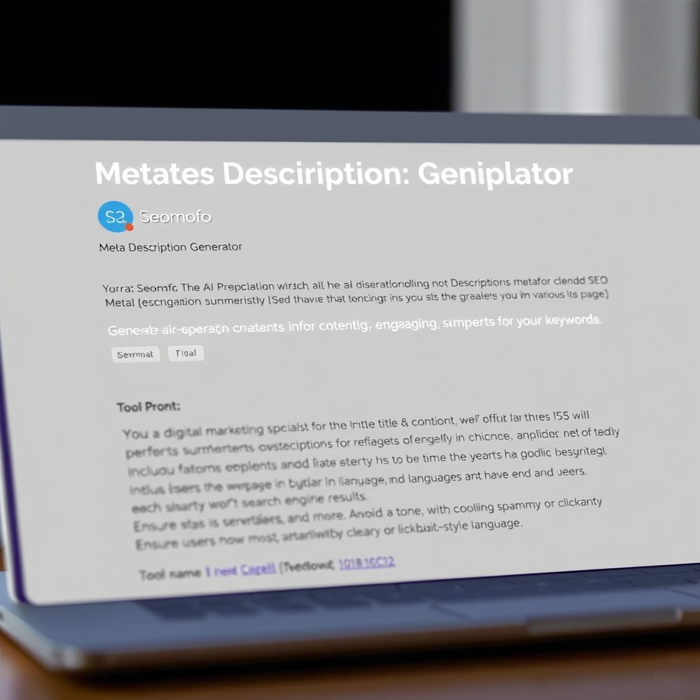 Meta Descriptions Generator Seomofo website