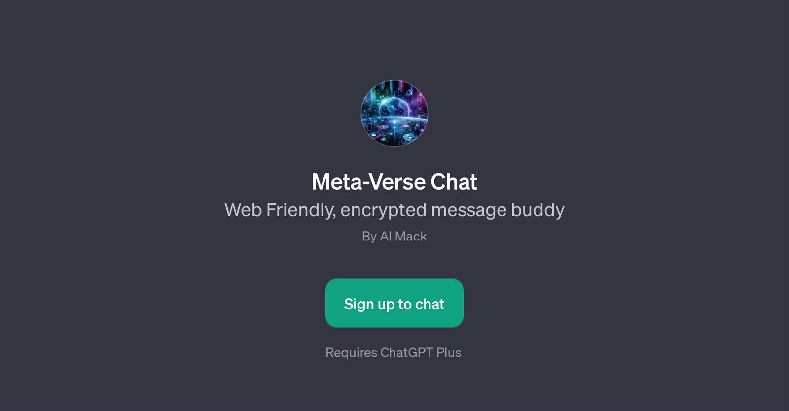 Meta-Verse Chat website