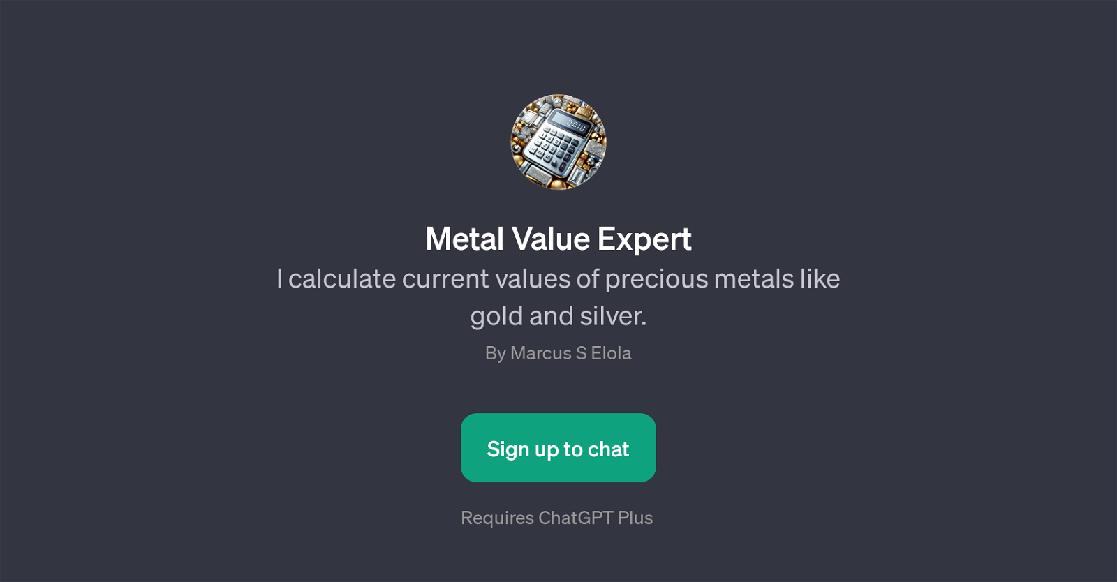 Metal Value Expert website
