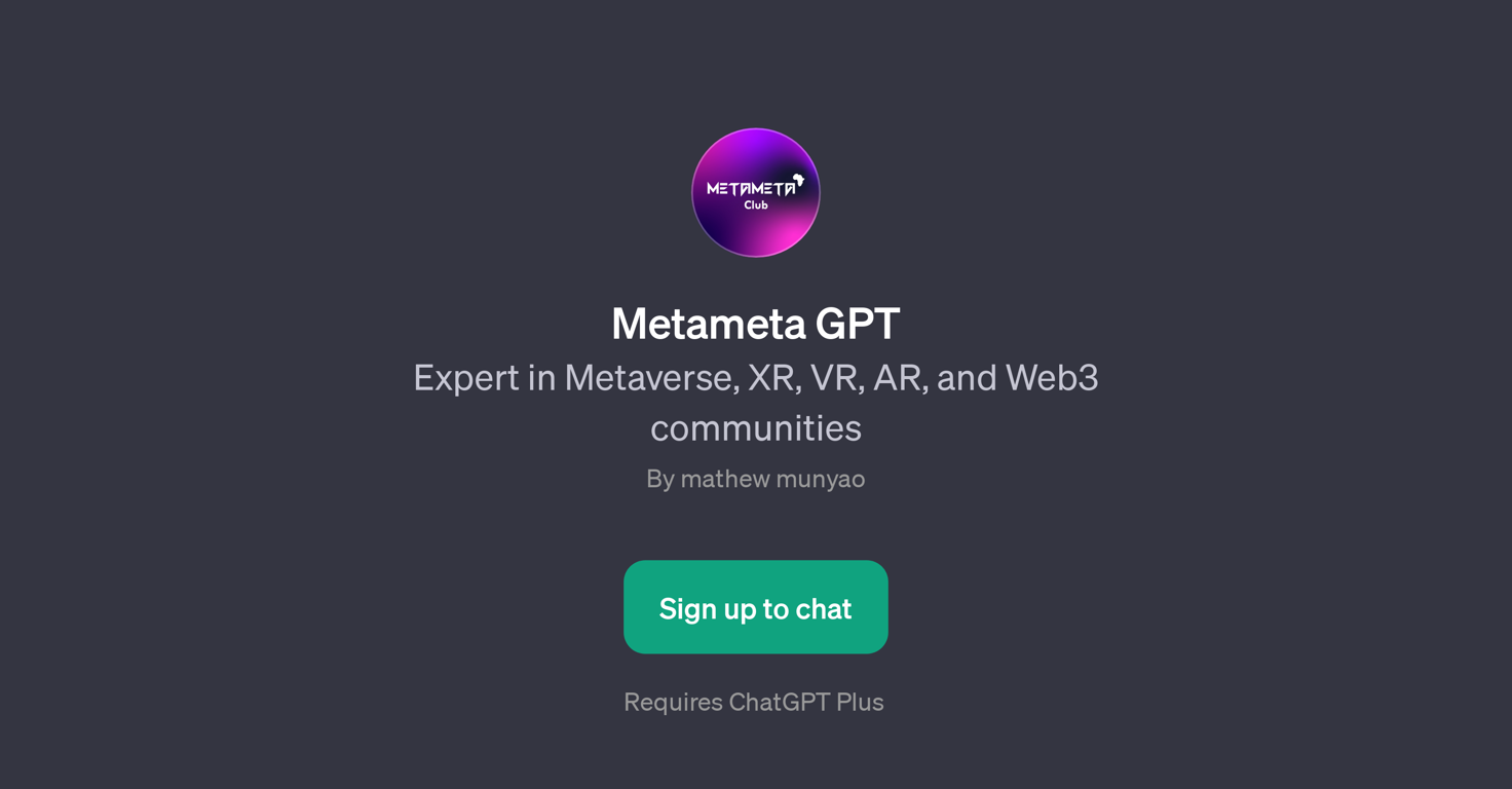 Metameta GPT website