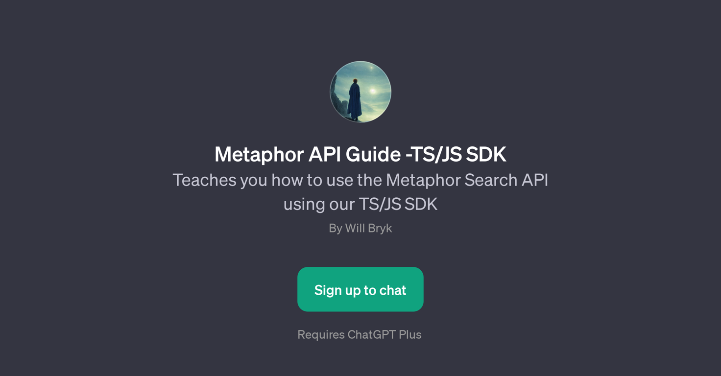 Metaphor API Guide - TS/JS SDK website