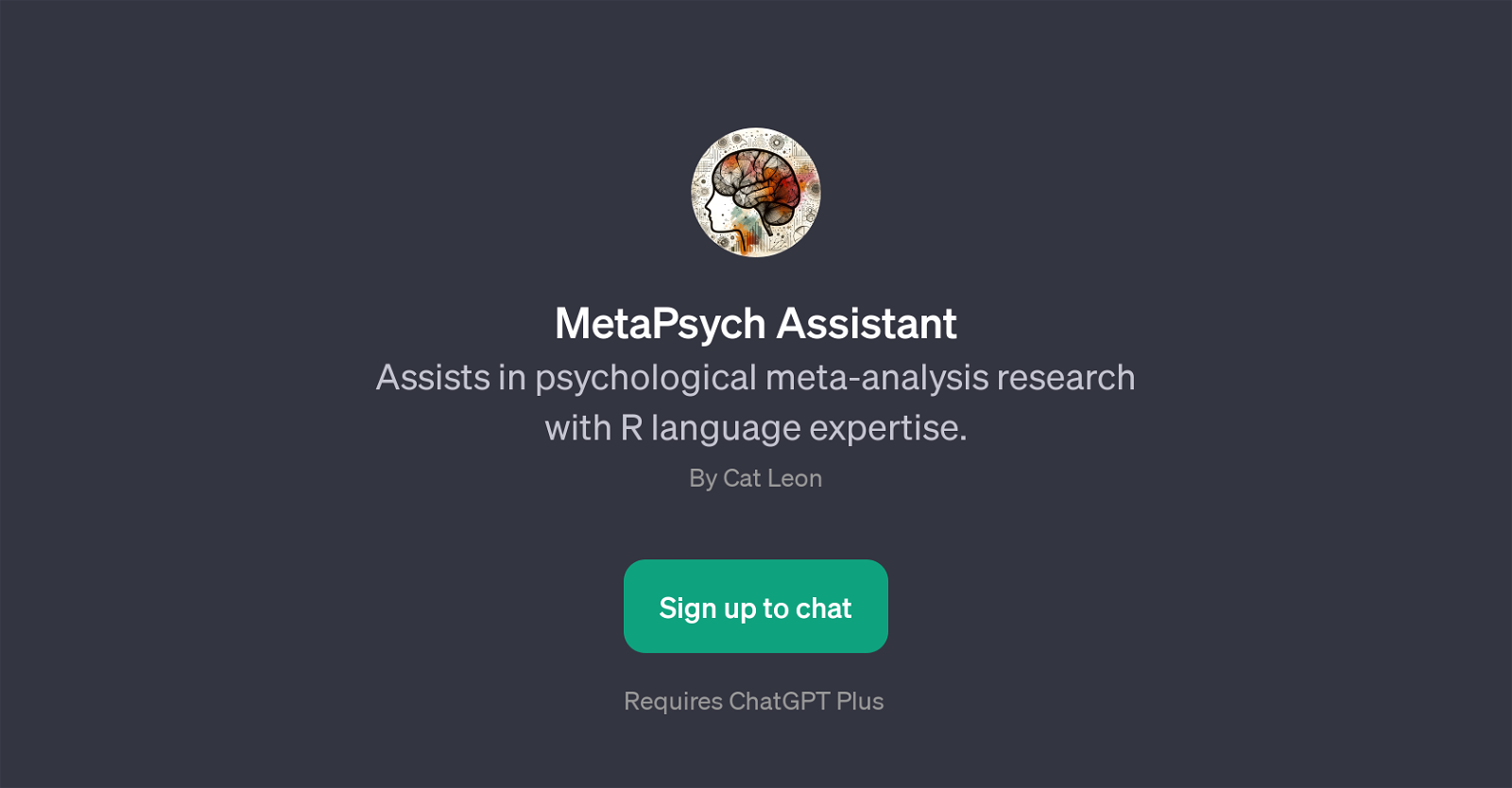 MetaPsych Assistant website