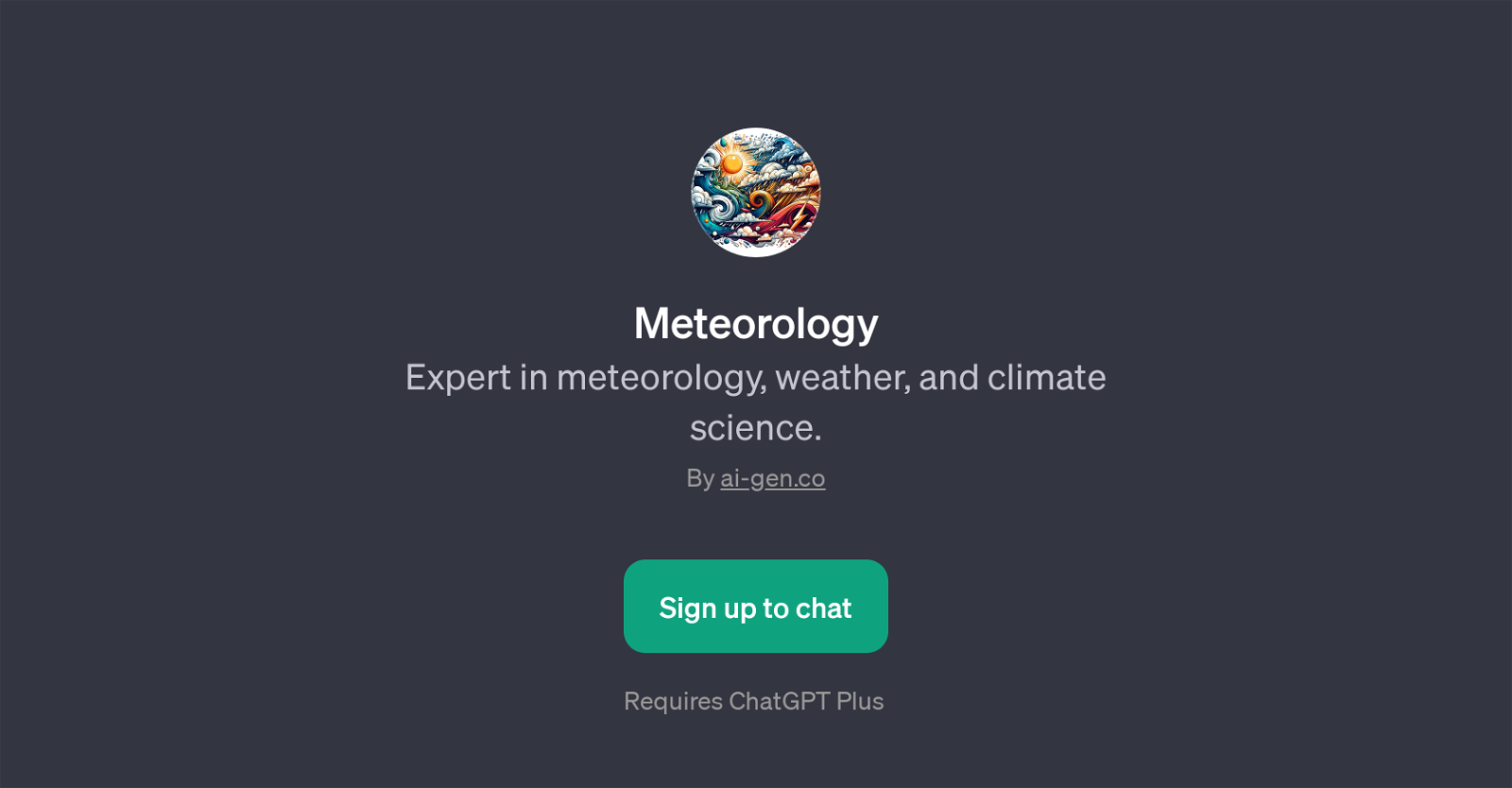 Meteorology website