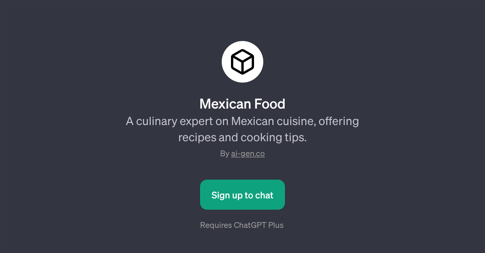 Mexican Food website