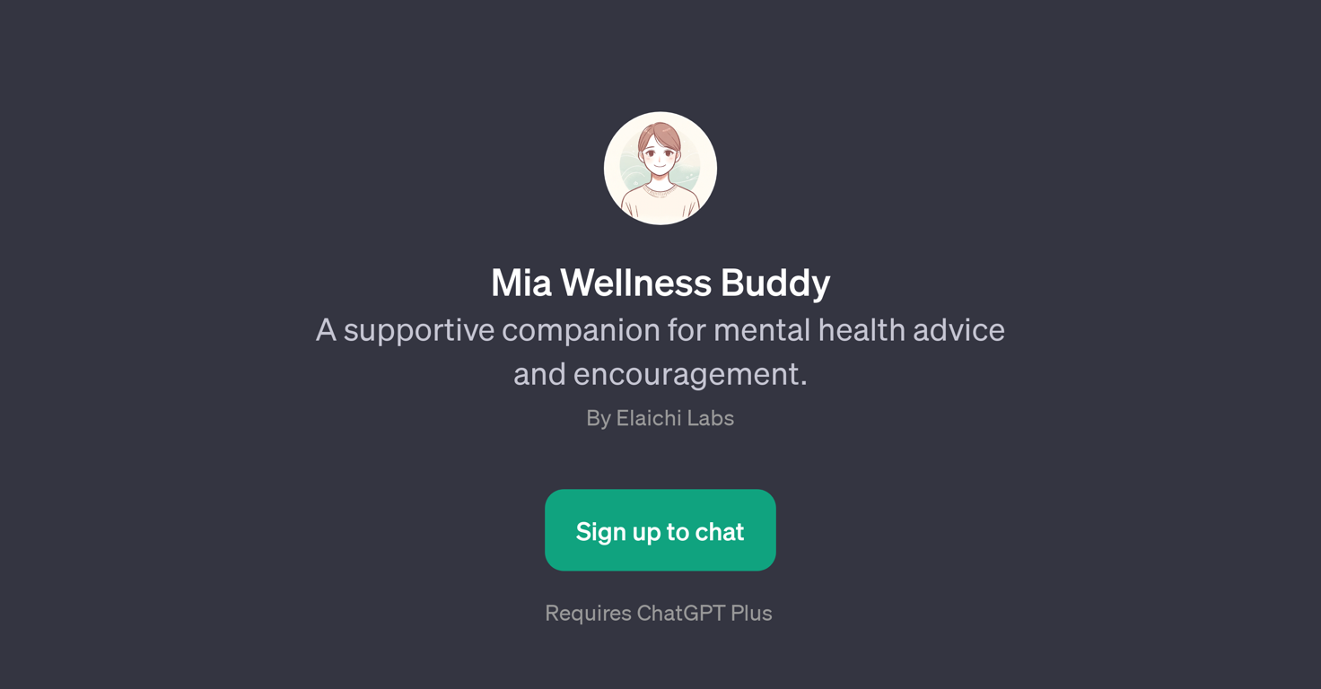 Mia Wellness Buddy website