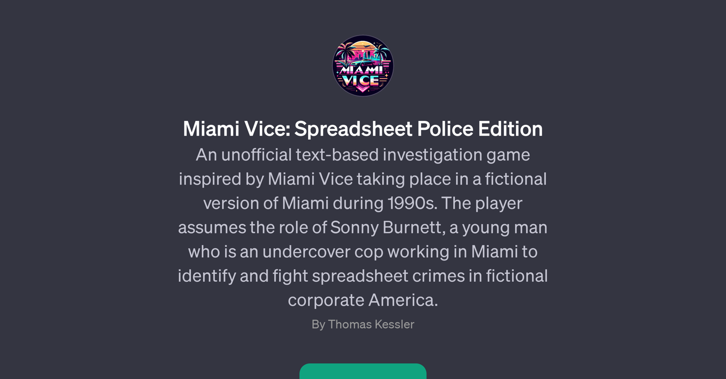 Miami Vice: Spreadsheet Police Edition website