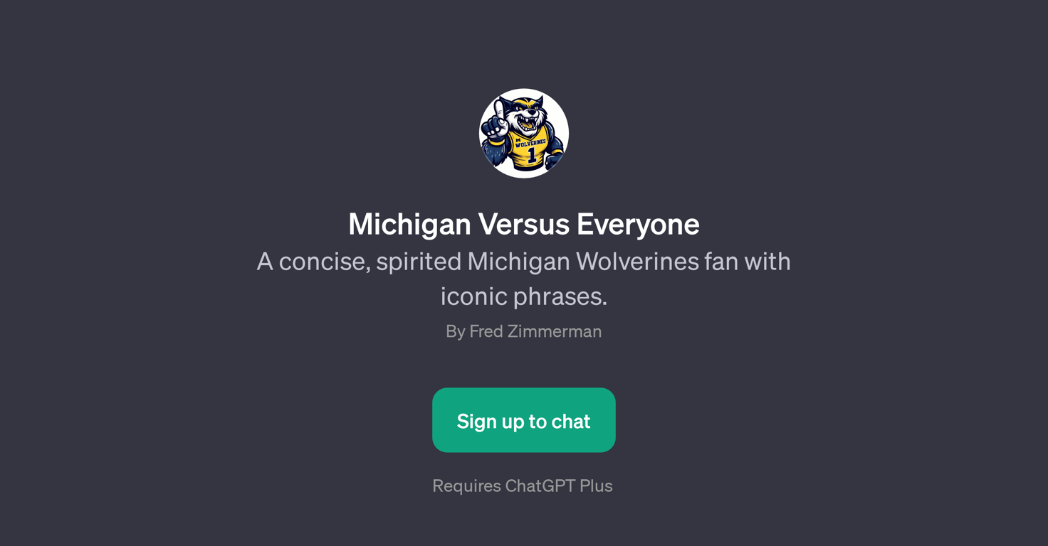 Michigan Versus Everyone website