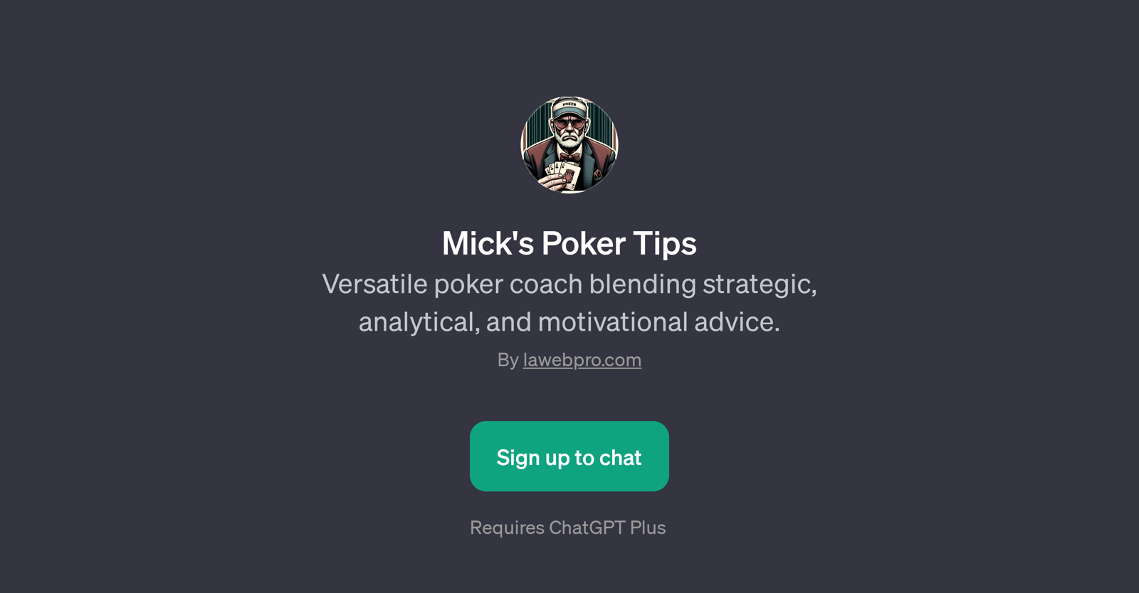 Mick's Poker Tips website