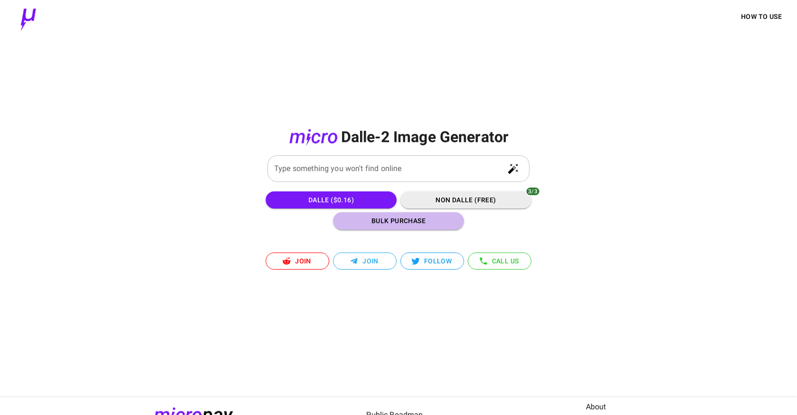 micro Dalle-2 website