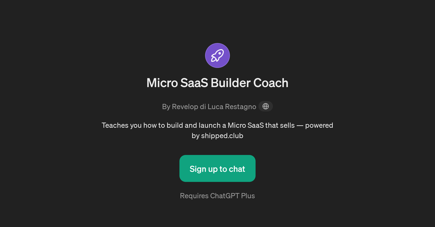 Micro SaaS Builder Coach website