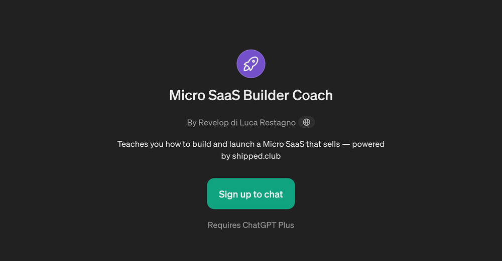 Micro SaaS Builder Coach website