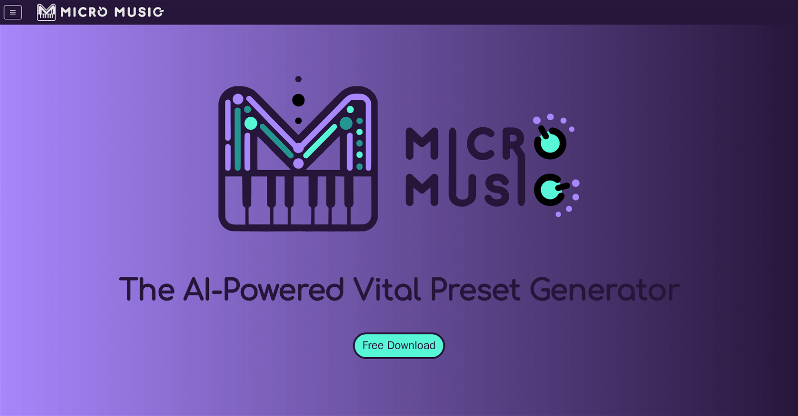 MicroMusic website