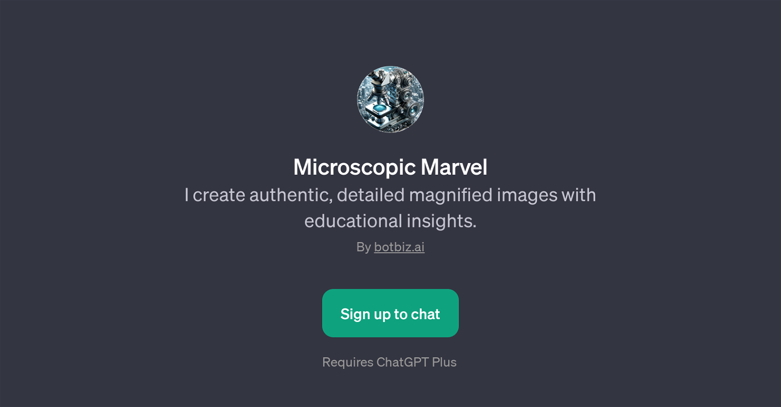 Microscopic Marvel website