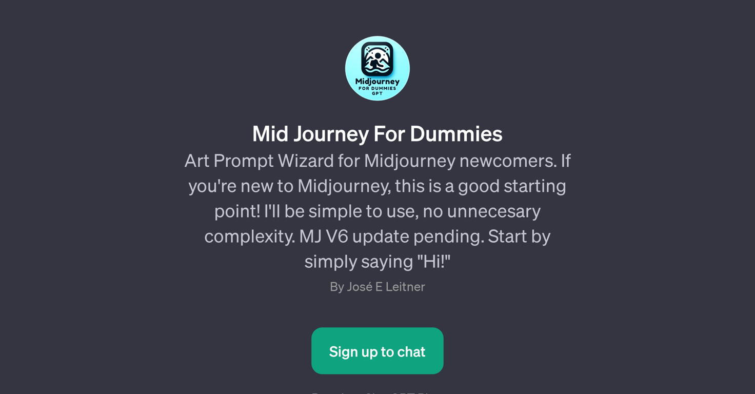 Mid Journey For Dummies website