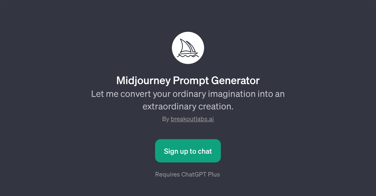 Midjourney Prompt Generator website
