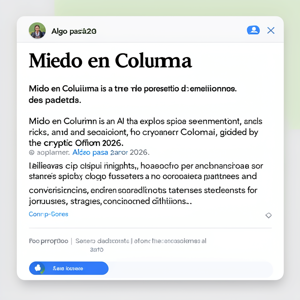 Miedo en Colombia website