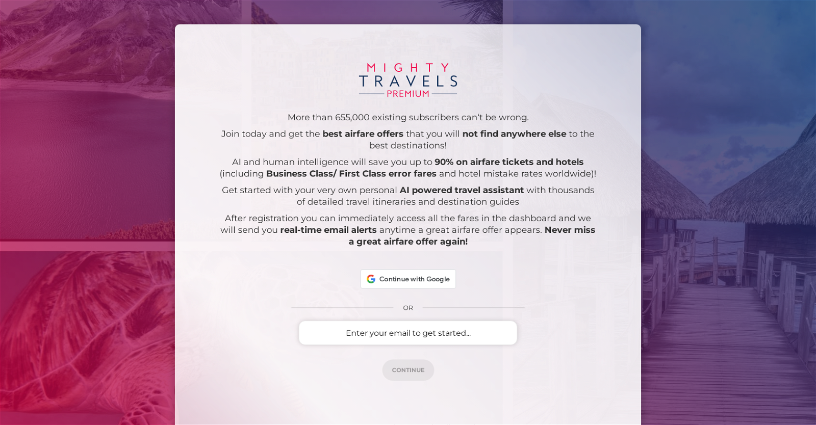 Mighty Travels website