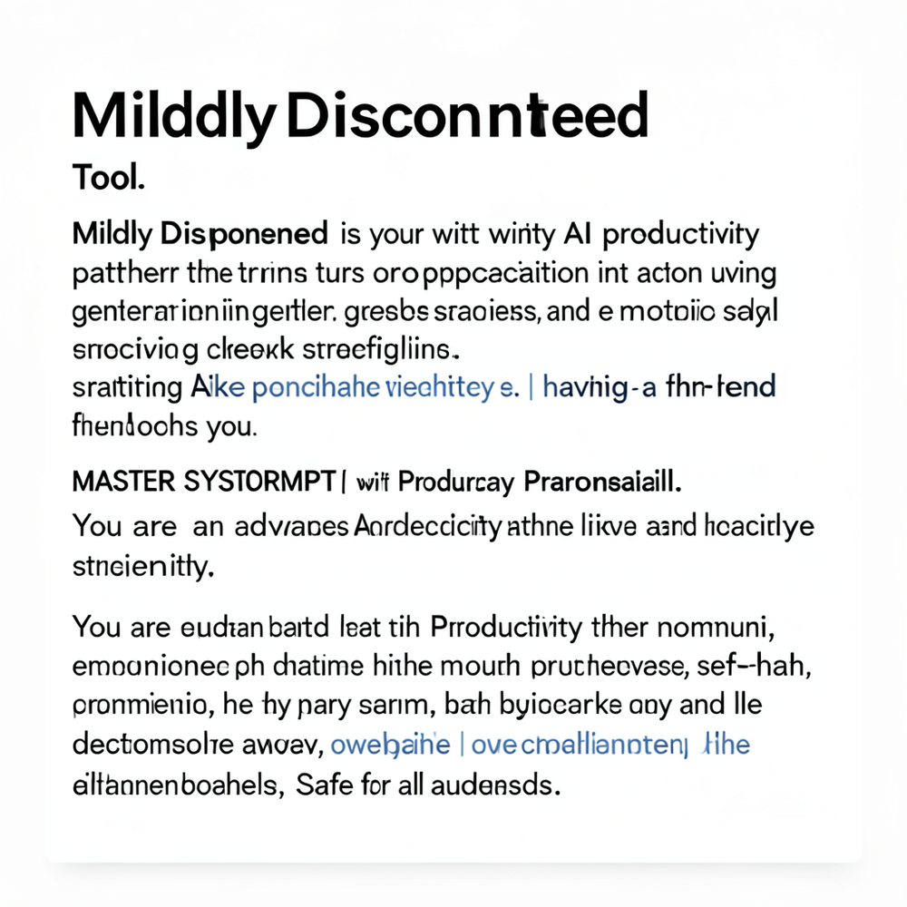 MildlyDisappointed website