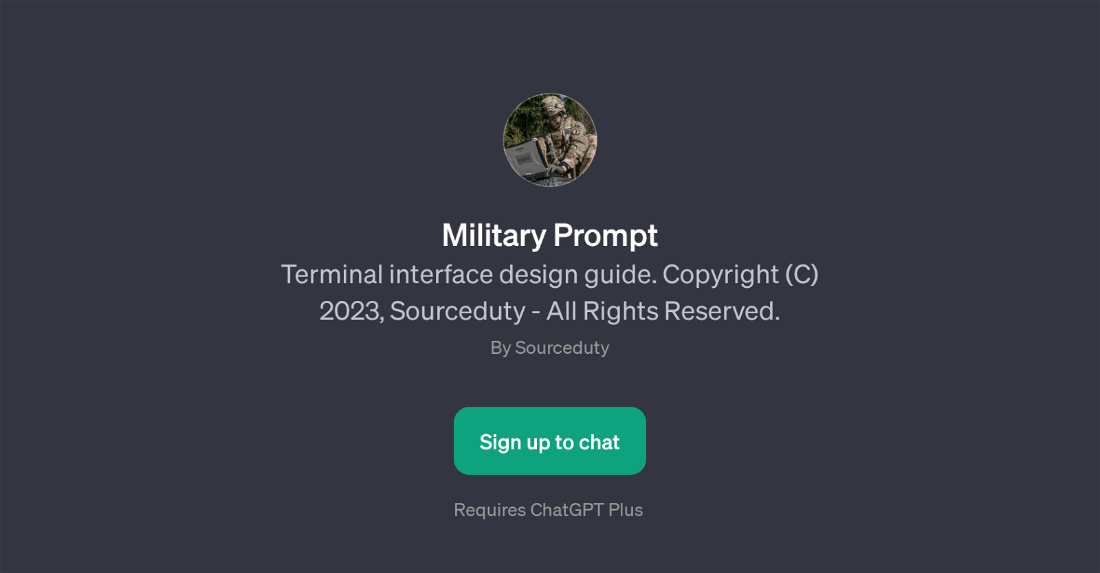 Military Prompt website