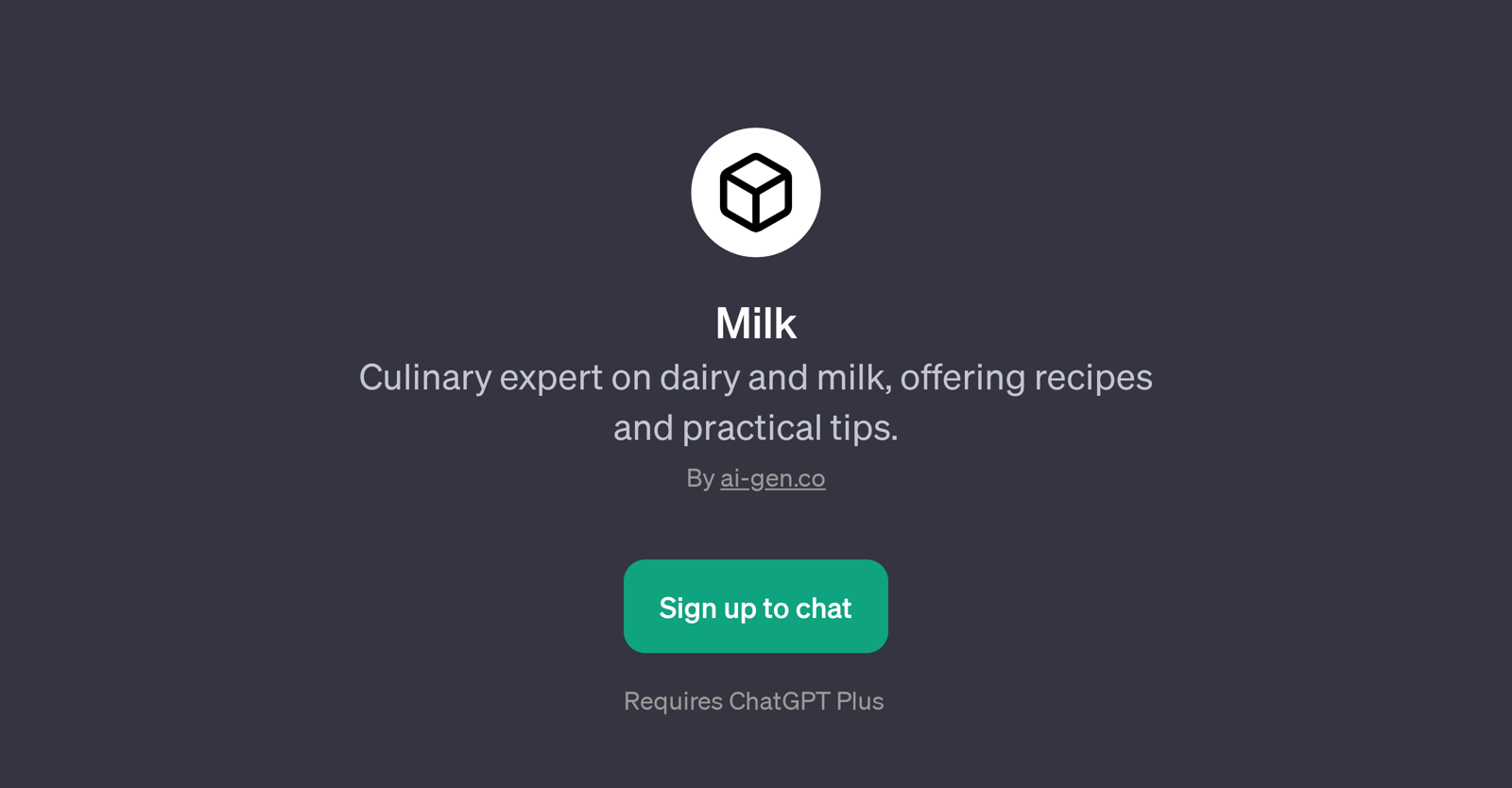 Milk website
