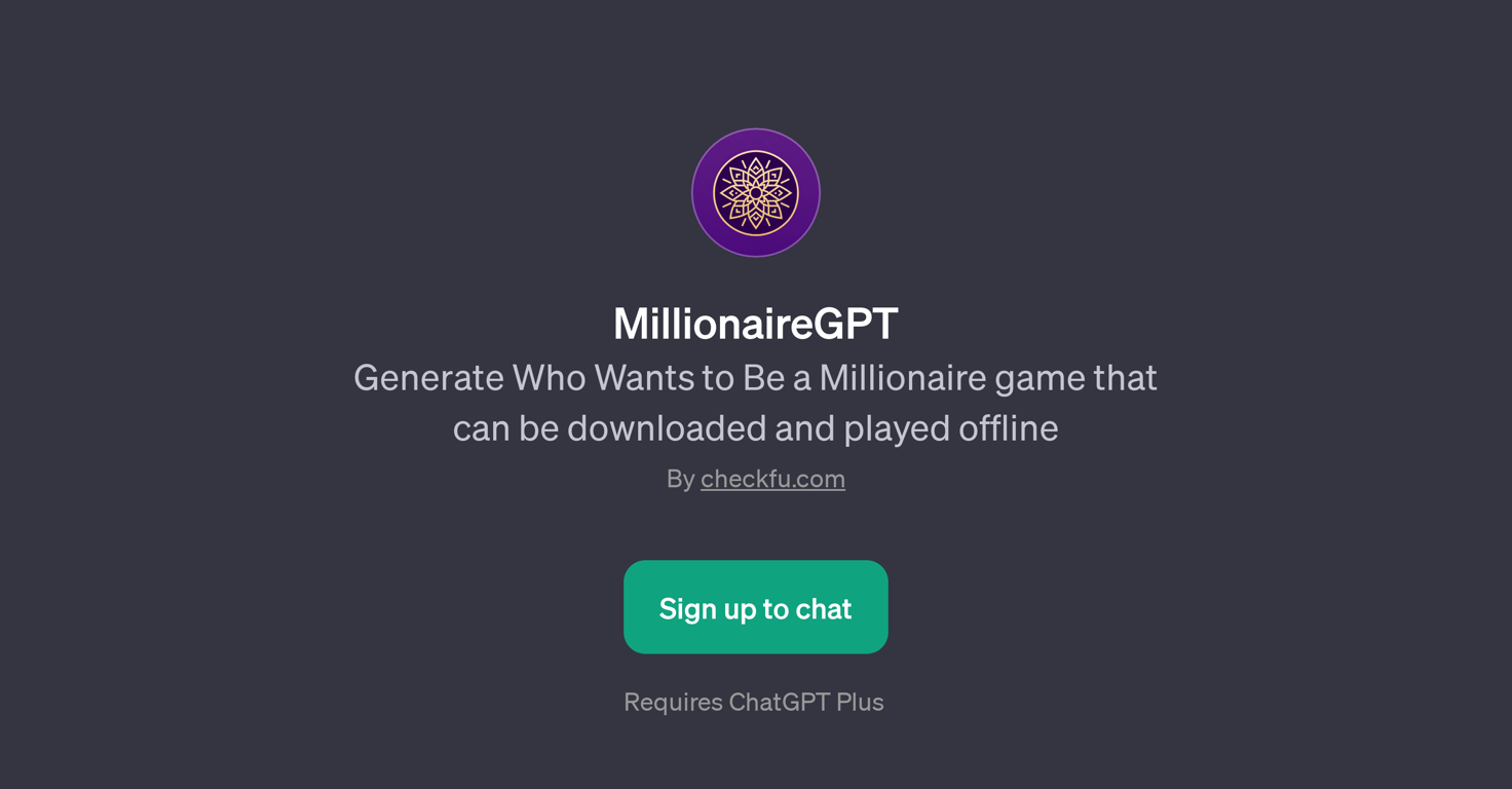 MillionaireGPT website