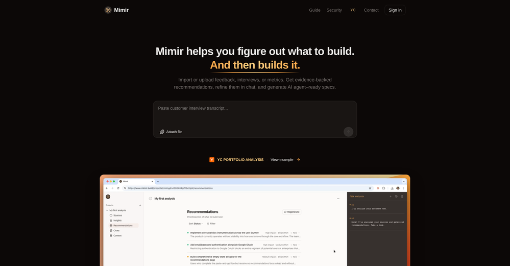Mimir website