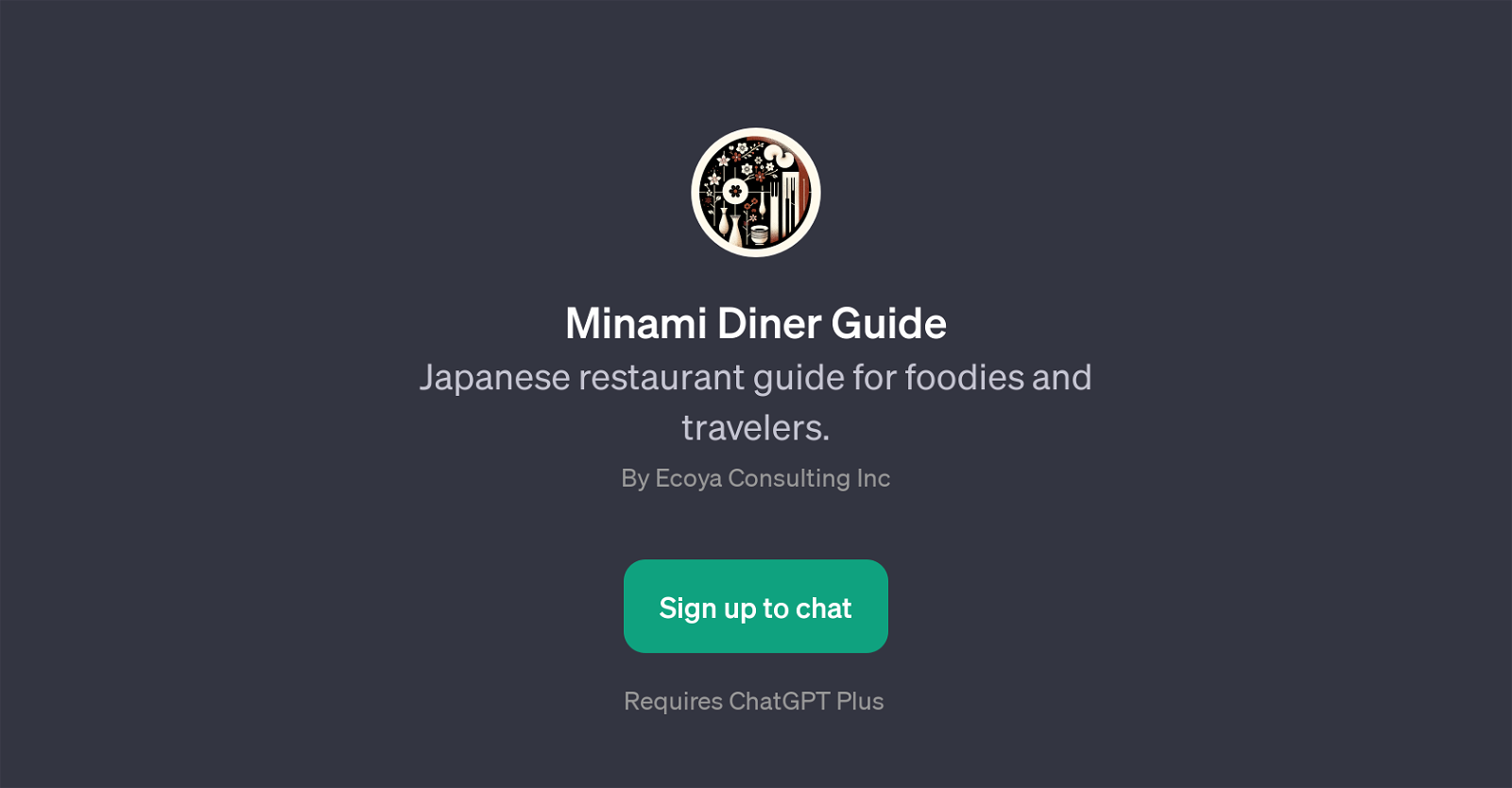 Minami Diner Guide website