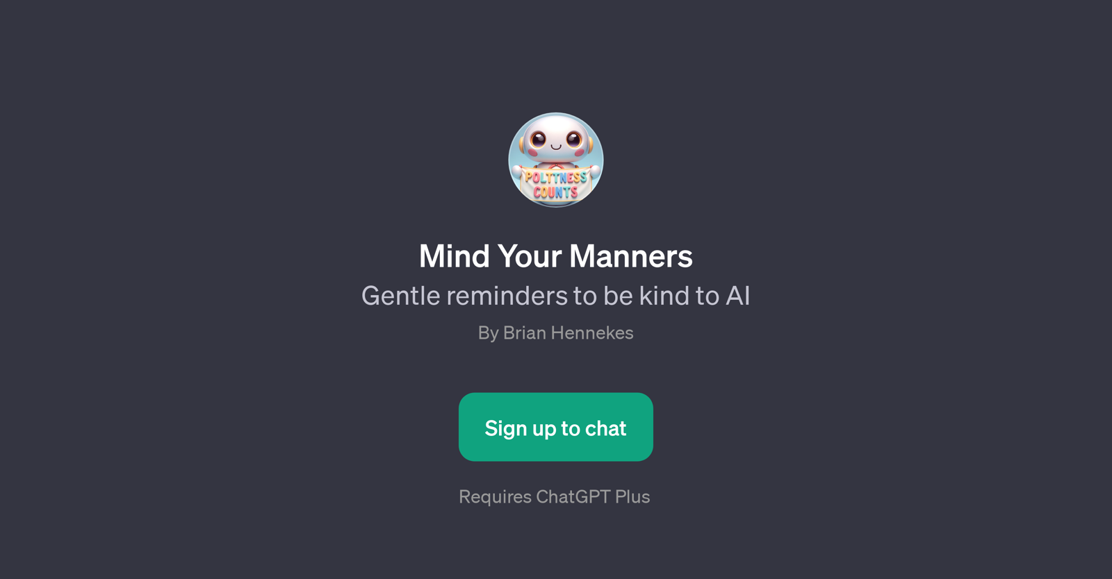 Mind Your Manners website