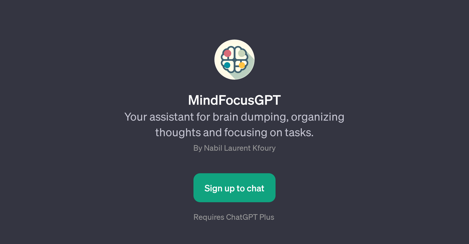 MindFocusGPT website