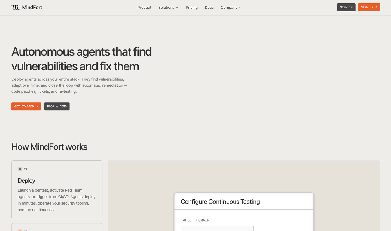 MindFort website