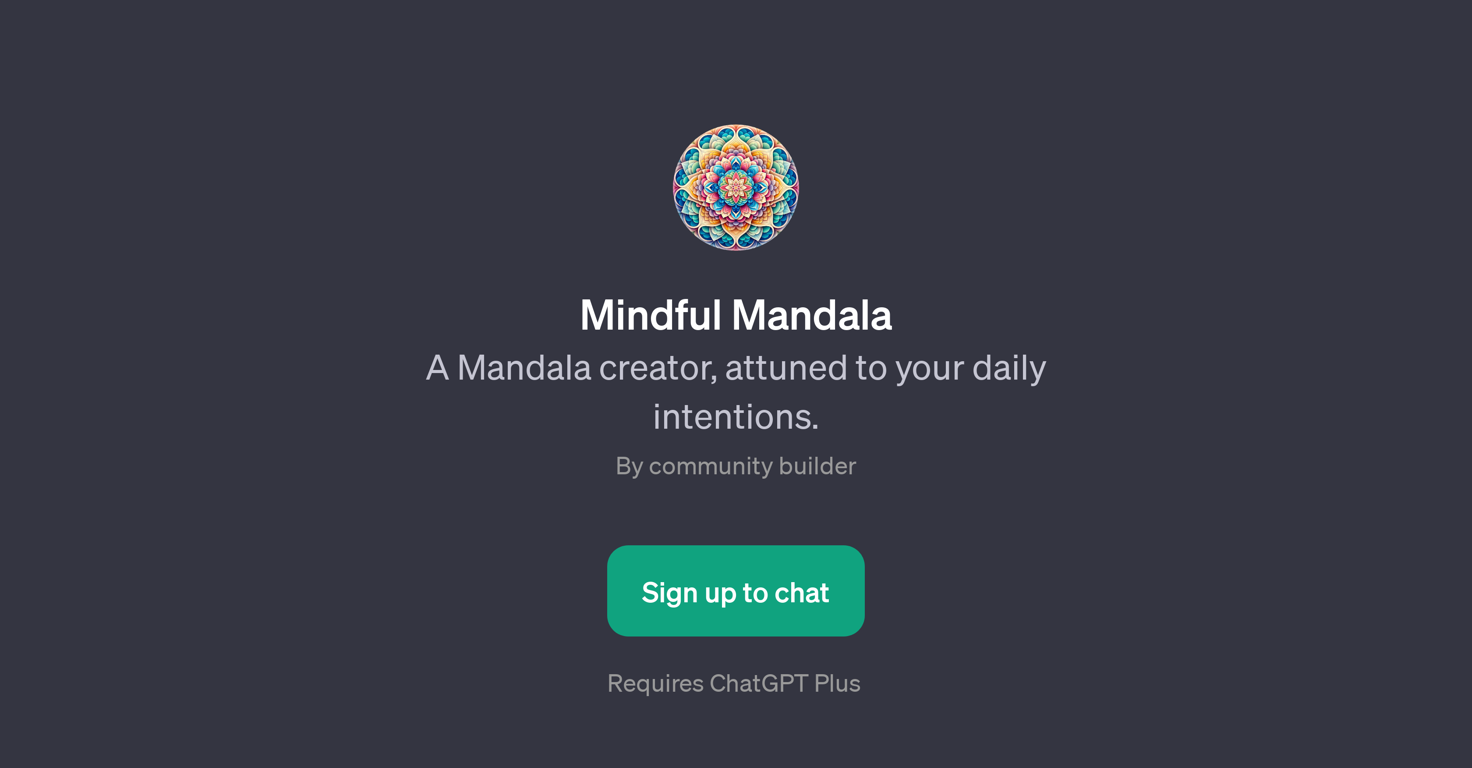 Mindful Mandala website