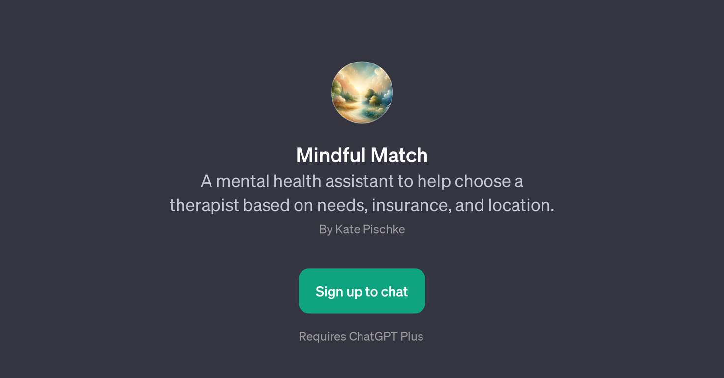 Mindful Match website