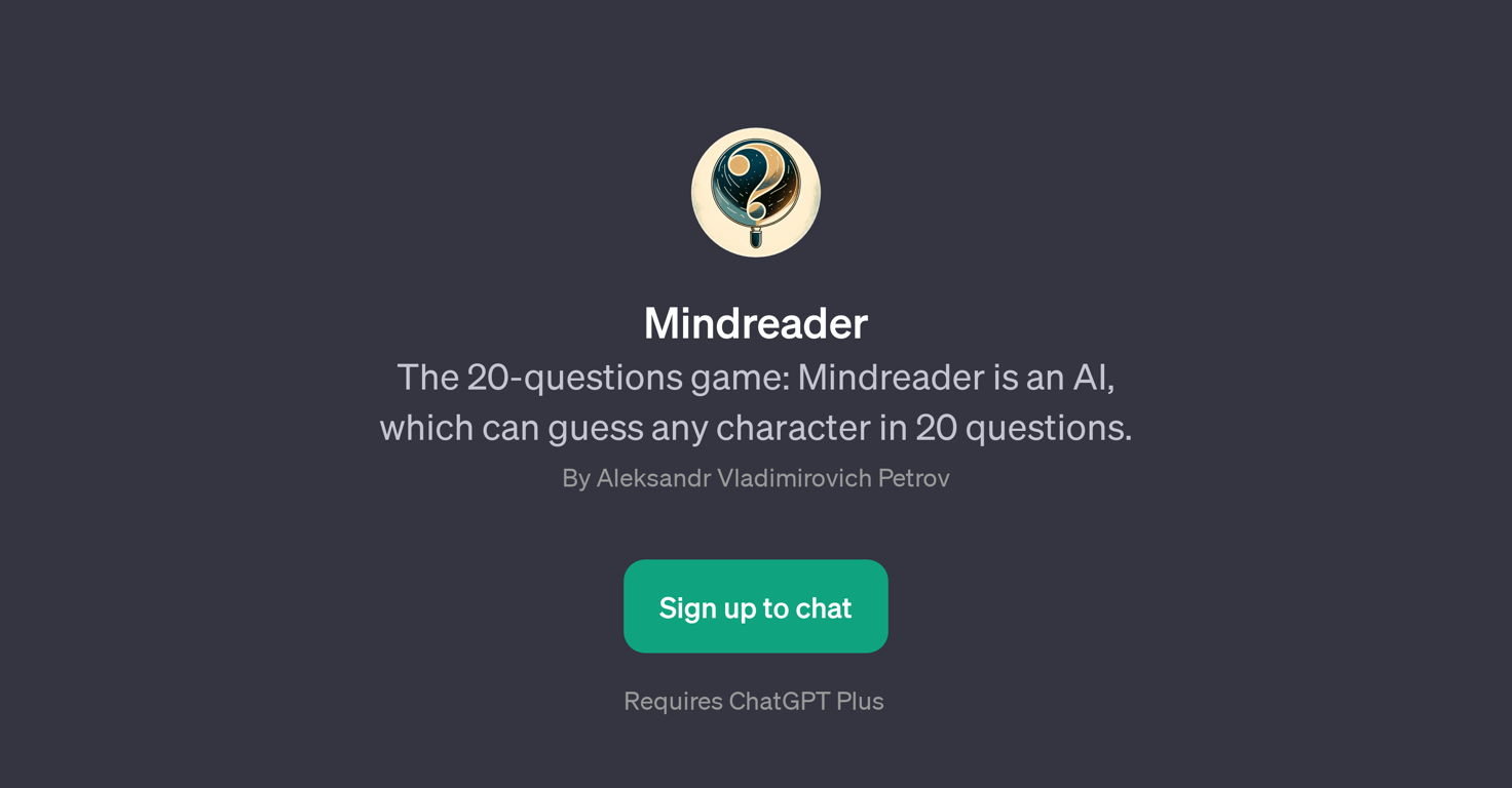 Mindreader website