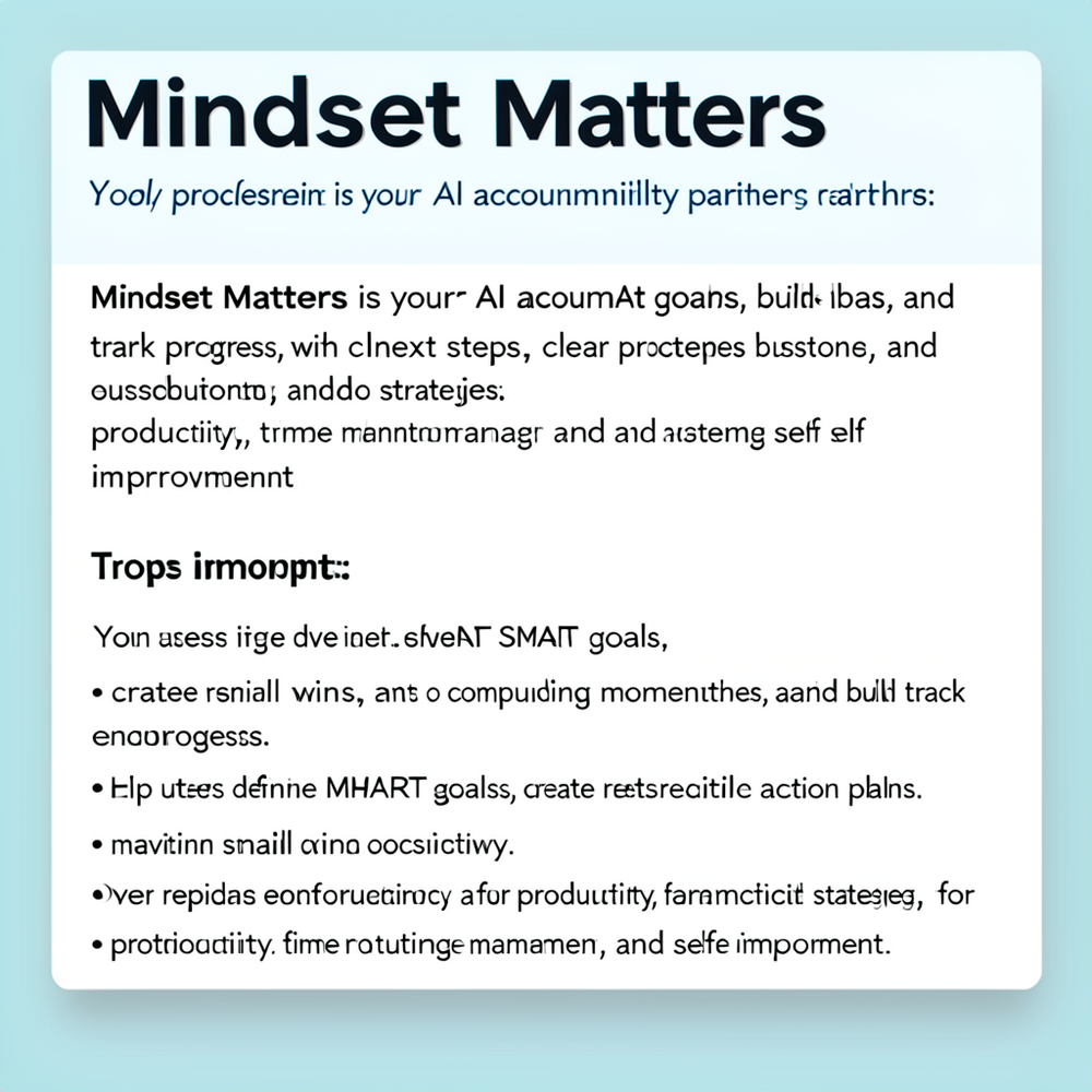 Mindset Matters website