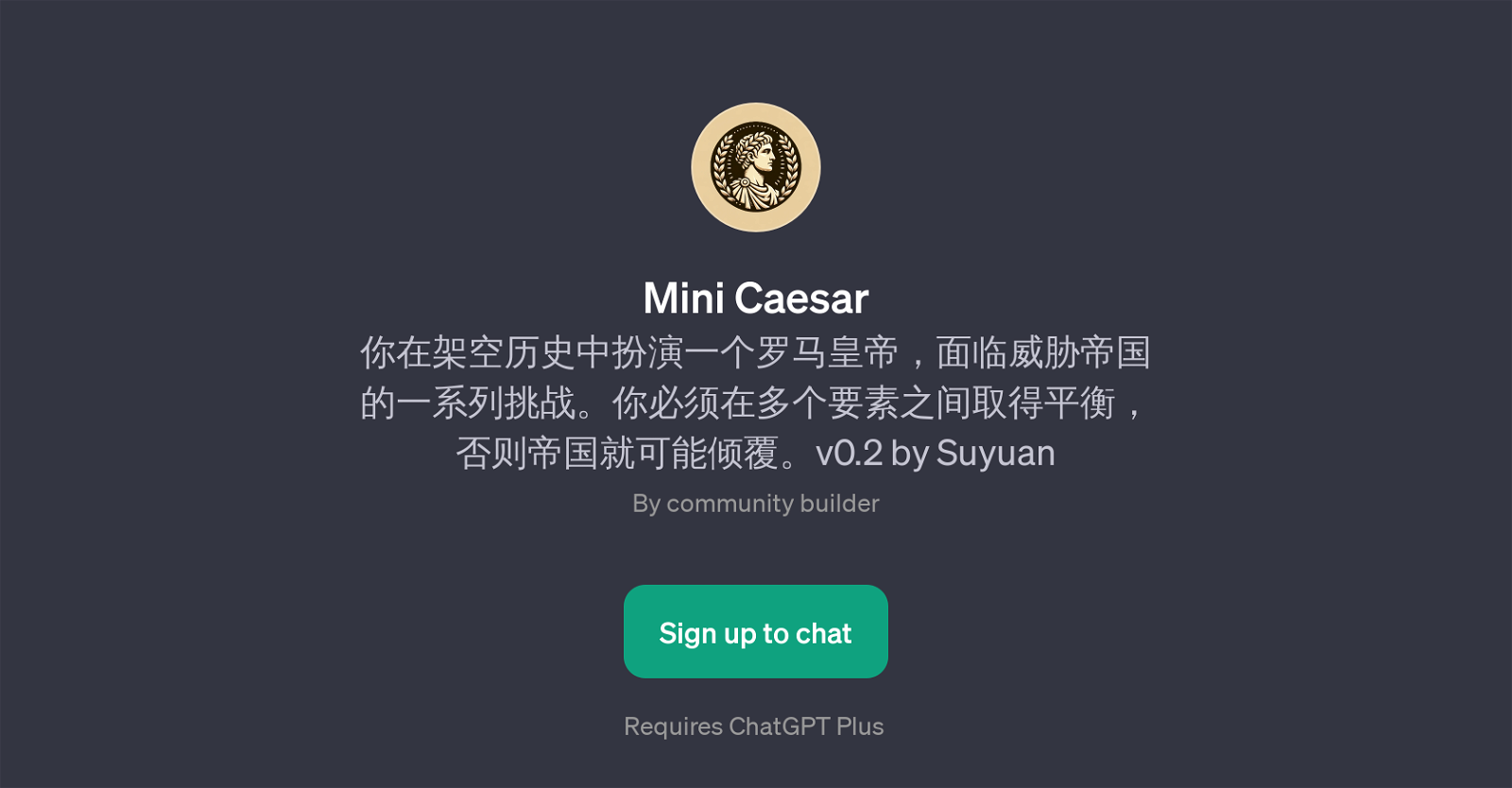 Mini Caesar website