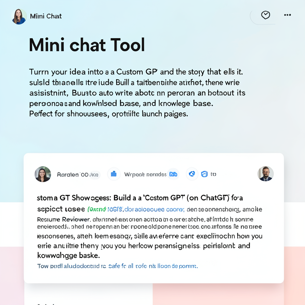 Mini Chat Tool website